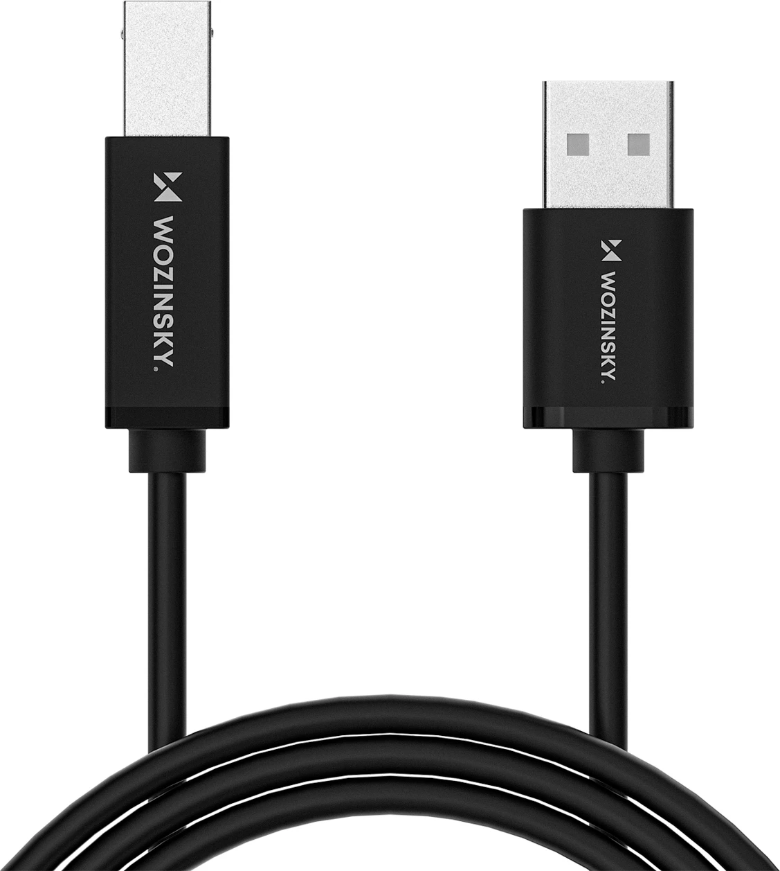 Kabel USB-B në USB-A Wozinsky WKDDY3S 2 m USB 2.0 480 Mb/s, e zezë