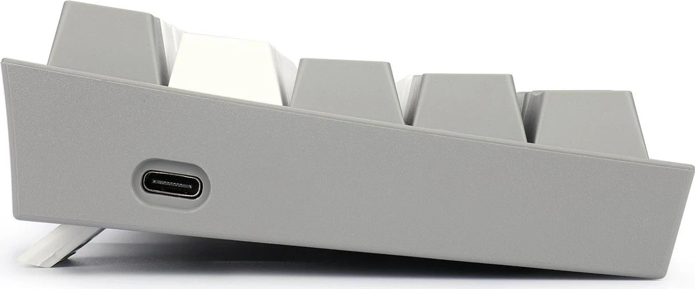 Tastierë Redragon K617 Fizz RGB, me ngjyra bardhë-gri