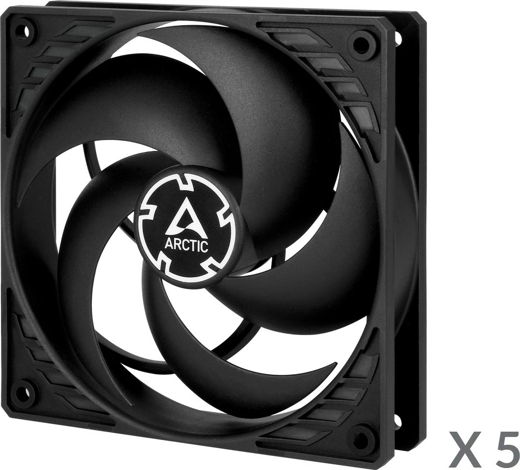 Ventilator kase ARCTIC P12 PWM PST 120mm Value Pack, zi