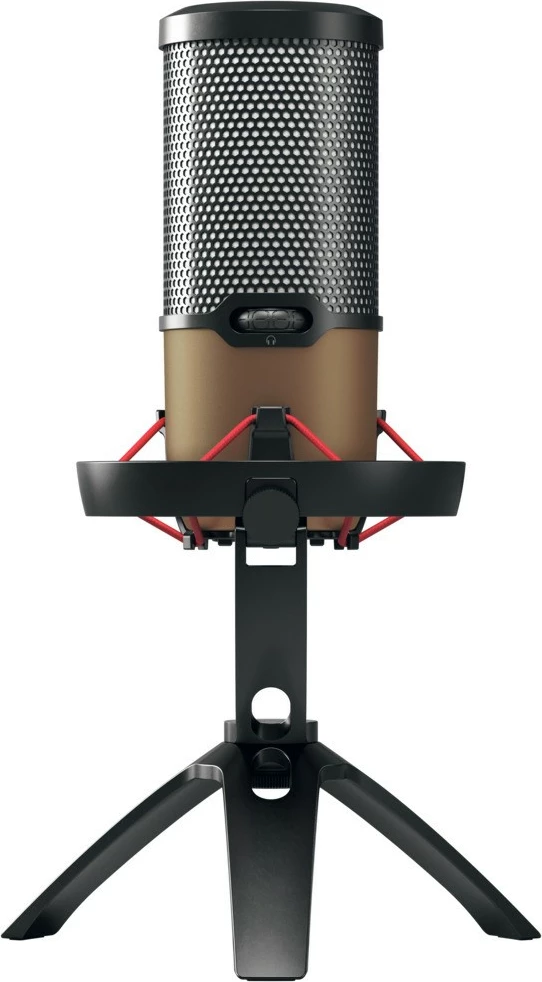 Mikrofon tavoline Cherry UM 9.0 PRO RGB, 24 bit, 192 kHz, USB, i zi, bakër