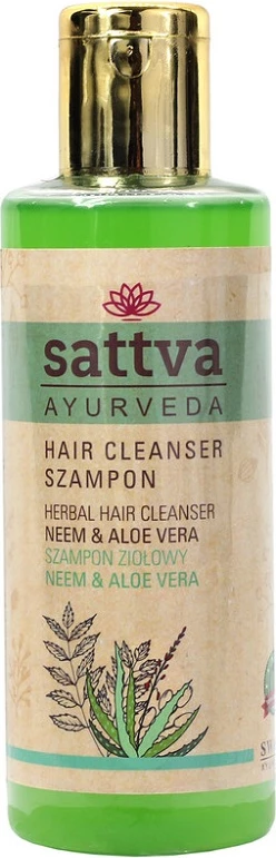 Shampon për femra Sattva Herbal Hair Cleanser Neem & Aloe Vera 210ml