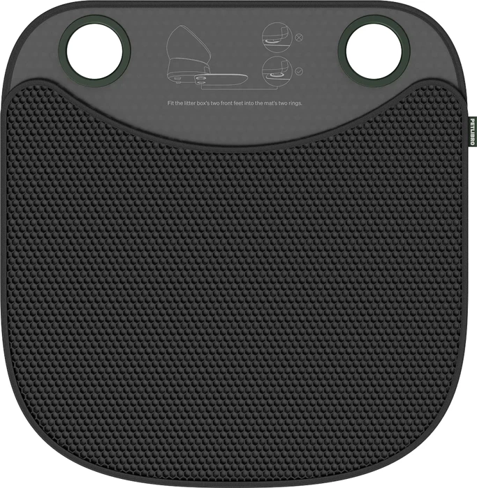 Tapet për kuti rëre për mace Petlibro Luma PL-LM001-31W 67.96×65 cm, i zi