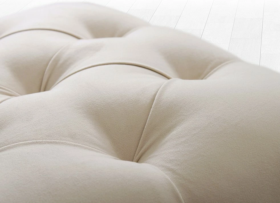 Puf Atelier del Sofa, kadife krem