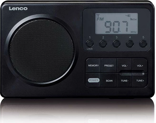 Radio portabile Lenco MPR-035BK, FM, e zezë
