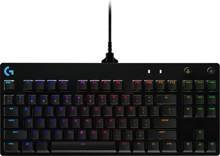 Tastierë gaming Logitech Pro USB Qwertz GX Blue mekanik kabllor zi