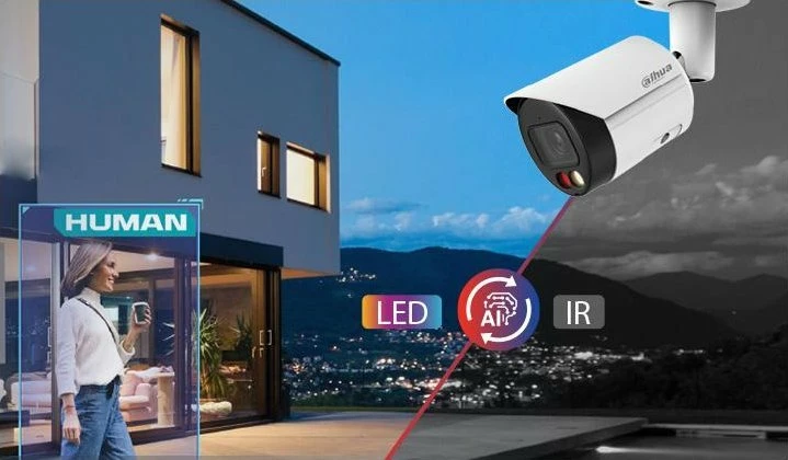 Kamerë IP Dahua IPC-HDW2249TM-S-IL-0280B WizSense 1080p lente 2.8mm PoE, e bardhë