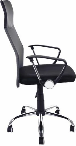 Karrige zyre Funfit Xenos Compact, me rrota, me mbështetëse krahu, e rregullueshme 38-48 cm, max 120 kg, e zezë