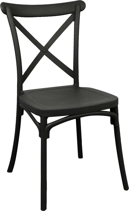 Karrige Crossie pp, ngjyrë e zezë, 38x46.5x82cm