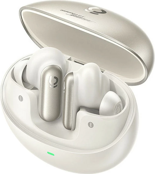 Kufje Baseus Inspire XP1 True Wireless, Bluetooth 6.1, Noise Cancelling, me kuti karikimi, USB-C, Starlight Off White