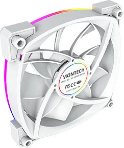 Ventilator për kasë Montech AX120 PWM 120mm, ARGB, 4-pin, i bardhë