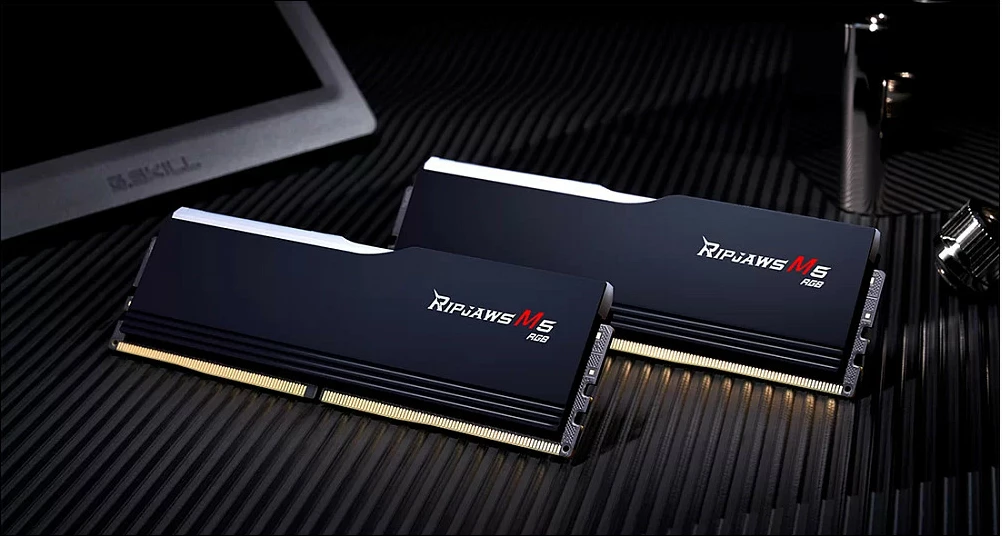RAM Memorje G.Skill Ripjaws M5 RGB F5-5200J4040A48GX2-RM5RK, DDR5 96GB (2x48GB) 5200MT/s, DIMM 288-pin, e zezë