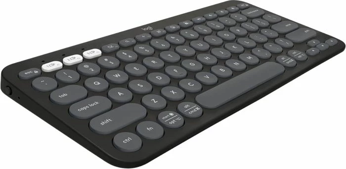 Tastierë wireless Logitech Pebble Keys 2 K380s, Bluetooth multi-device, layout SLO, grafit