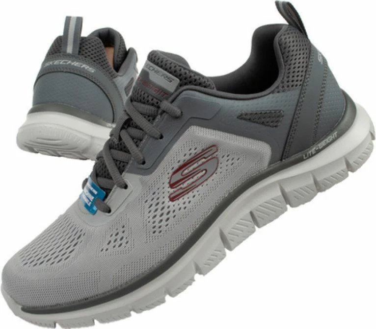 Atlete për meshkuj Skechers, gri