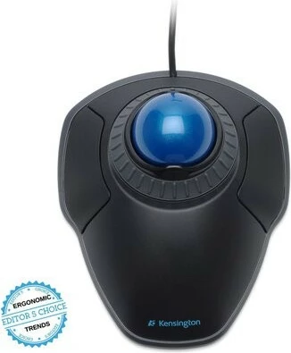 Trackball Kensington Orbit me Scroll Ring, me kabllo, USB, i zi