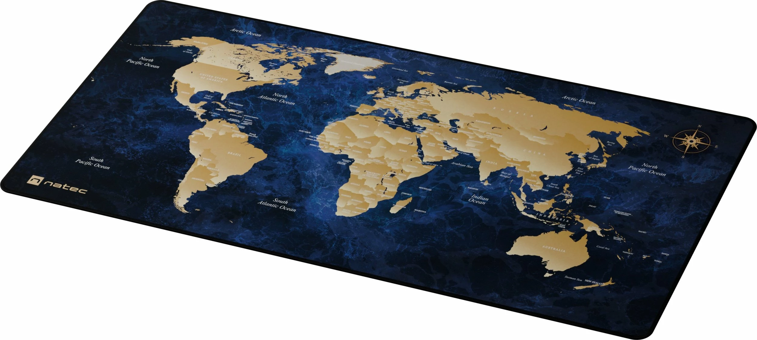 Mauspad Natec World Deep Blue NPO-2243 800x400mm 2.5mm, blu e thellë