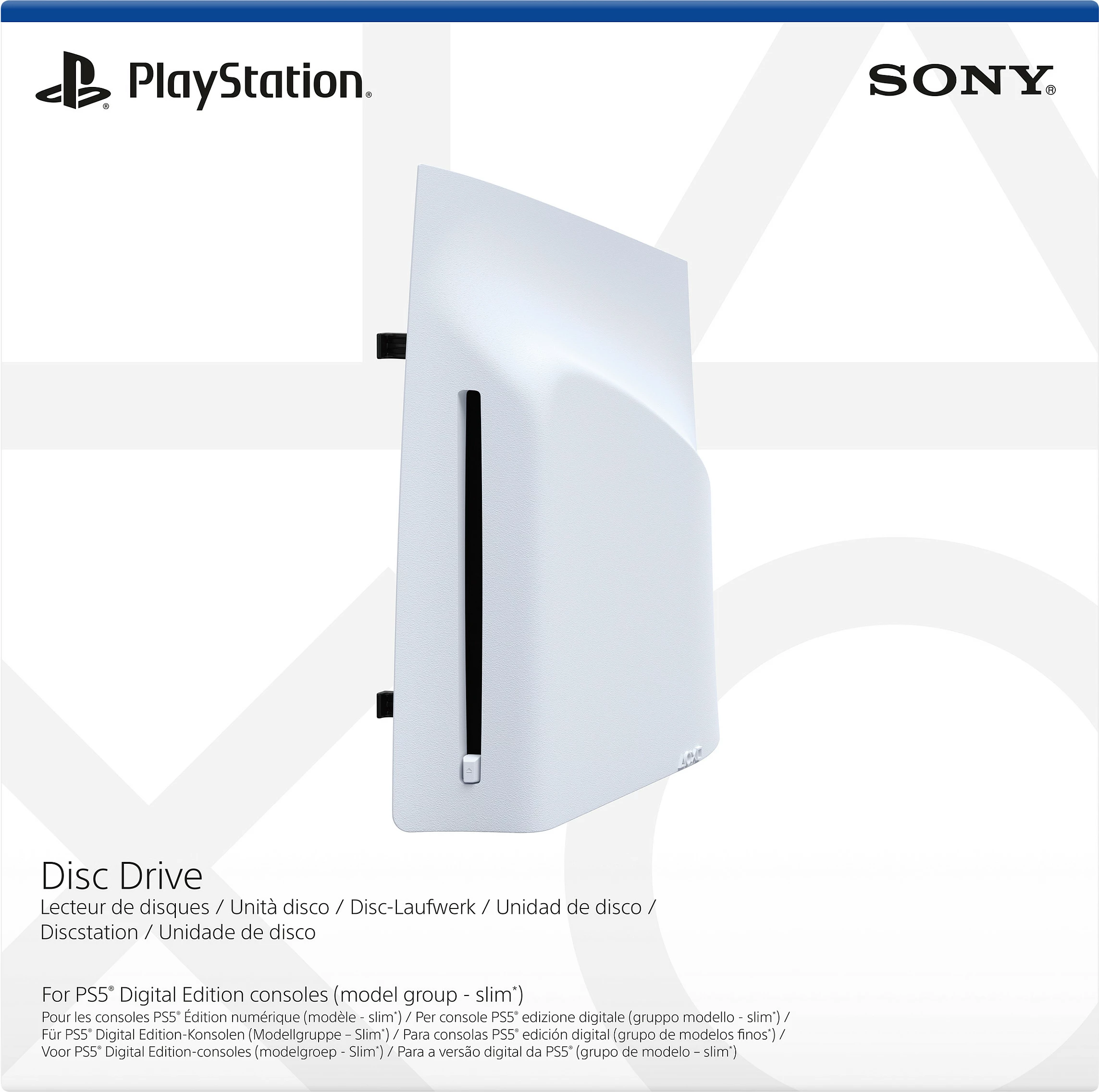 Disk Drive Sony për PlayStation 5 Slim Digital Edition, Ultra HD Blu-ray, i bardhë mat