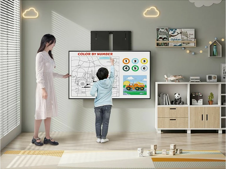 Mbajtëse muri për TV Equip, Up-Down 1 nyje, 60"-100", VESA 800x600, 90 kg, e zezë