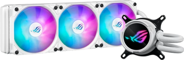 Ftohës CPU me lëng AIO ASUS ROG Strix LC III 360 ARGB, 3x120mm, bardhë