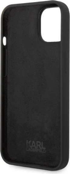 Mbështjellës Karl Lagerfeld Silicone Ikonik për iPhone 14 Plus, i zi