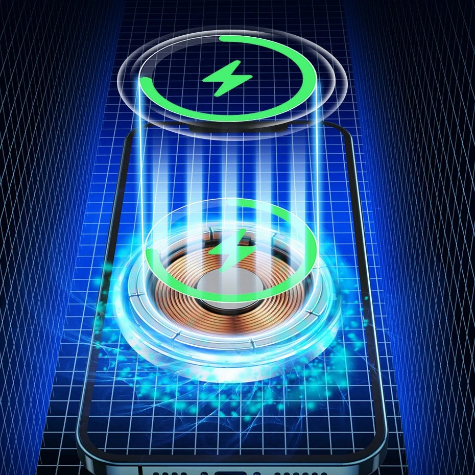 Mbajtës magnetik Baseus WXJN-01 me karikues wireless 15 W, MagSafe, për iPhone, i zi