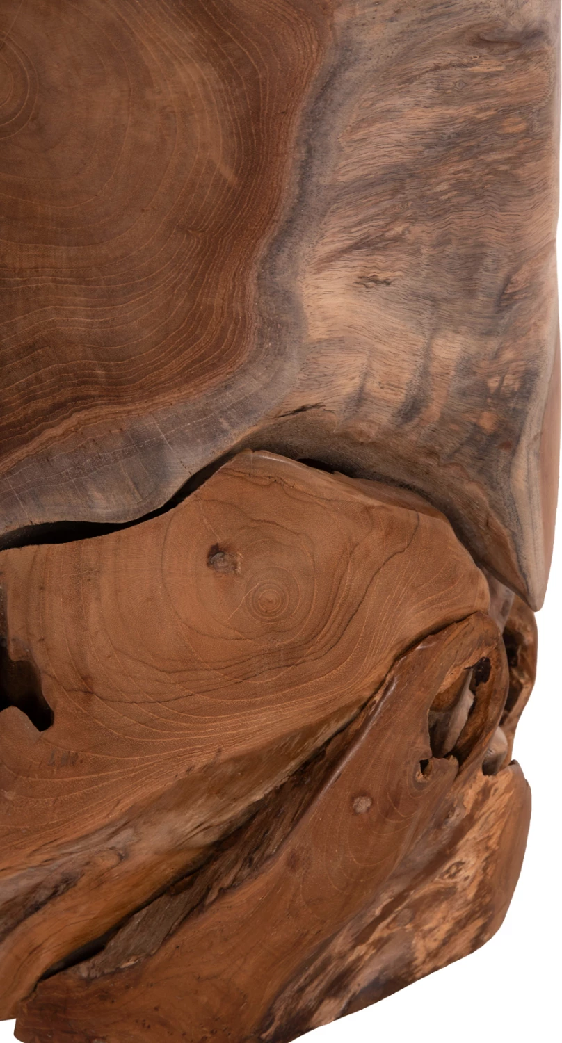 Stomp stol/sipërfaqe tavoline, dru tik natyral, FH9350.11, 30x45cm