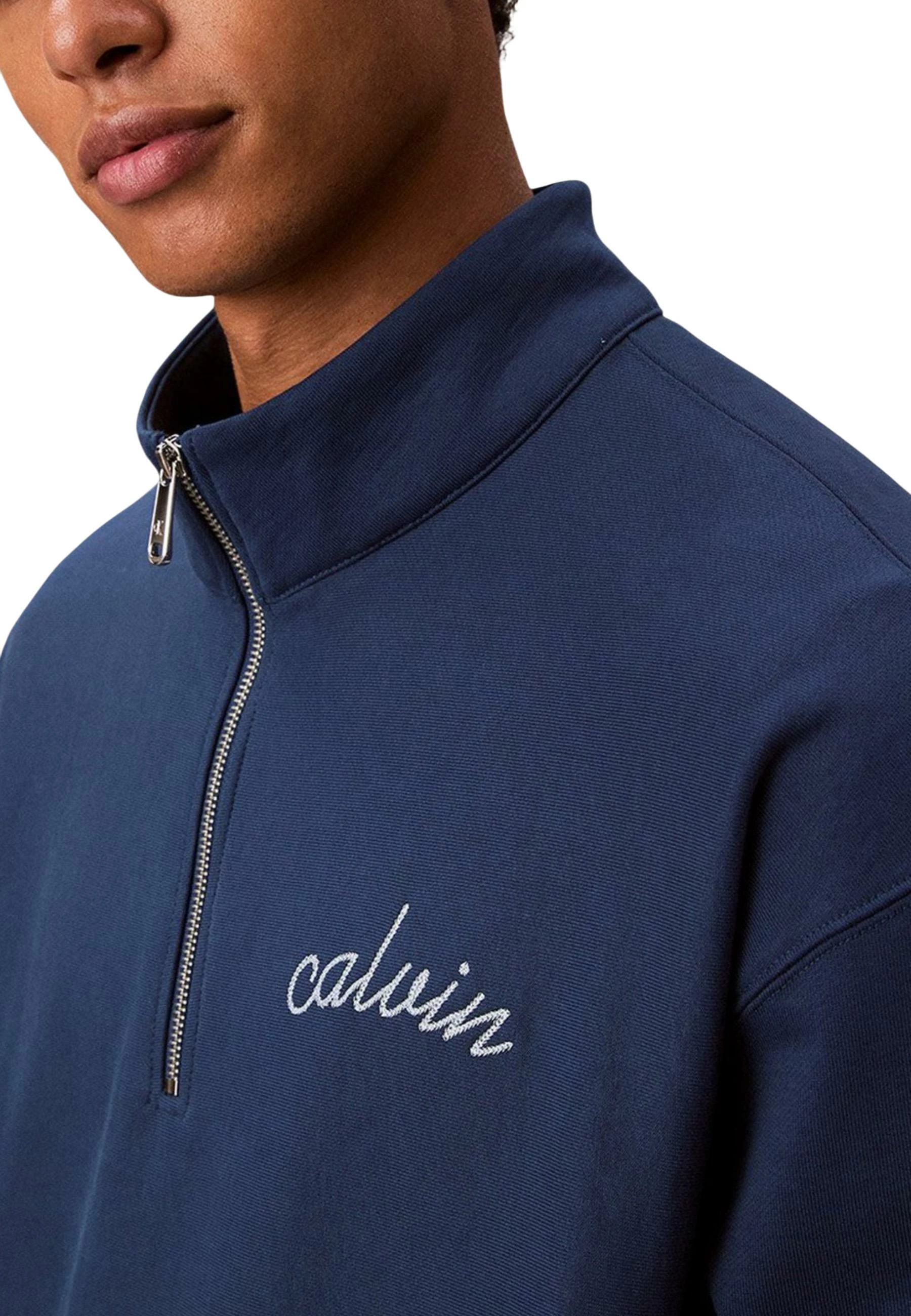 Duks për meshkuj Calvin Klein Jeans PREMIUM TERRY CHAIN LV04RC227G, kaltër e errët [Madhësia: S]