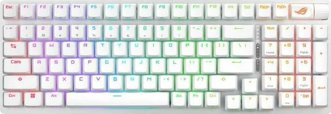 Tastierë Asus Strix Scope II 96 Wireless, RGB, e bardhë