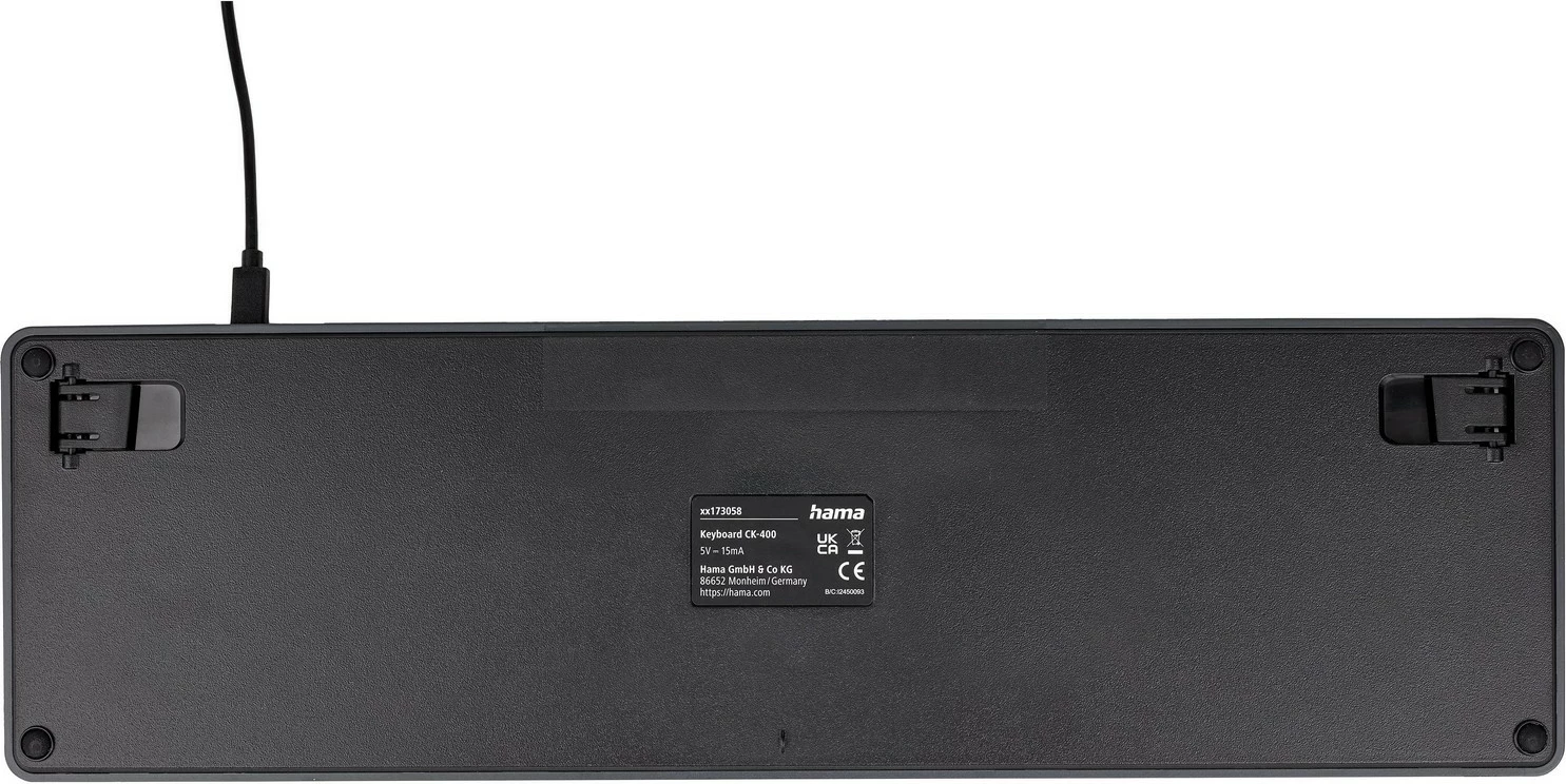Tastierë Hama CK-400, 105 taste, USB, e zezë-gri