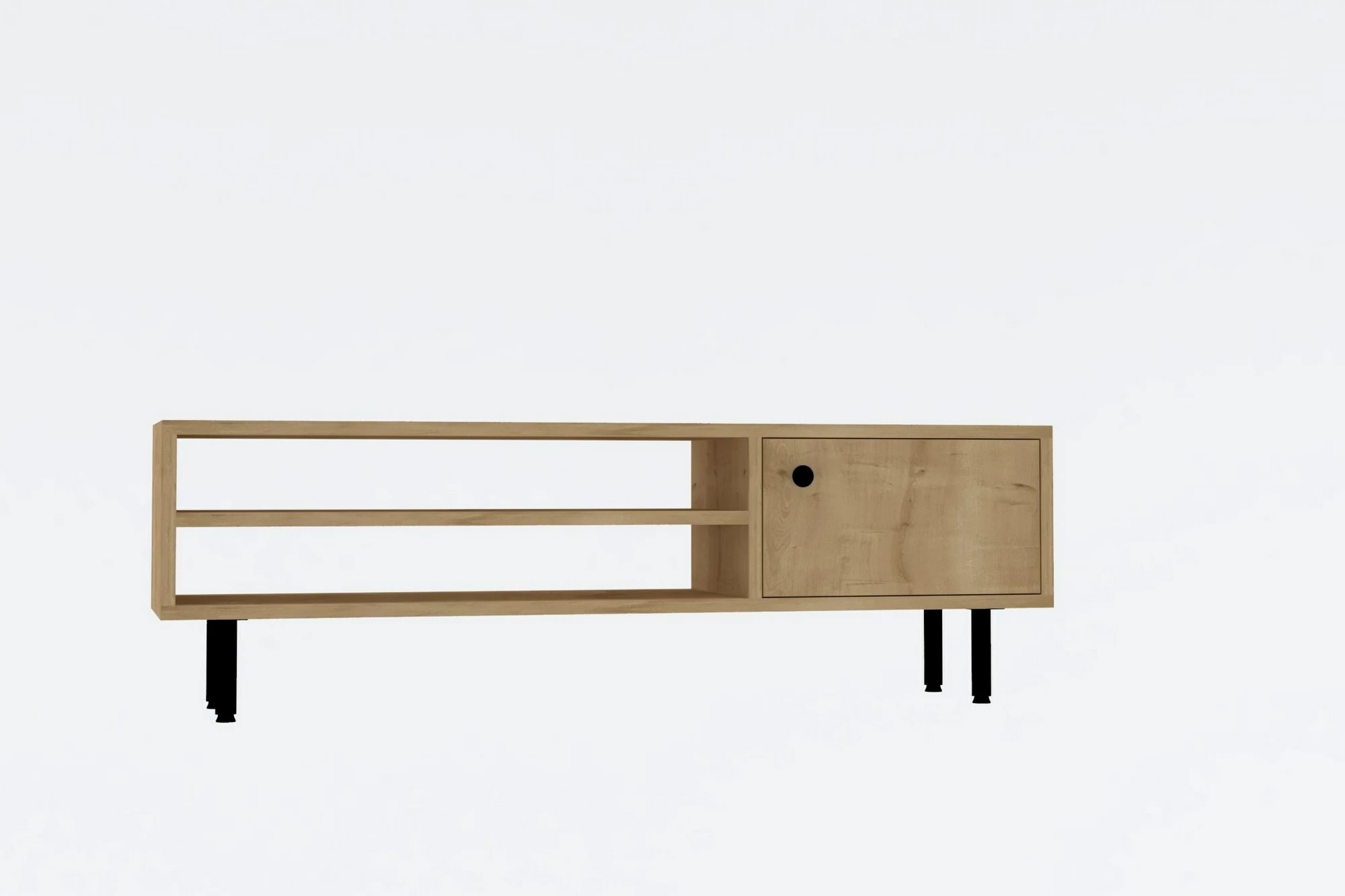 Konsolë TV Hanah Home, ngjyrë lis Sapphire Oak, 120x38x30cm