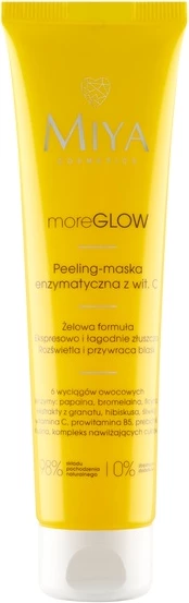 Maskë peeling për fytyrë Miya Cosmetics MoreGLOW Peeling Enzymatic me Vitaminë C për femra, 60ml