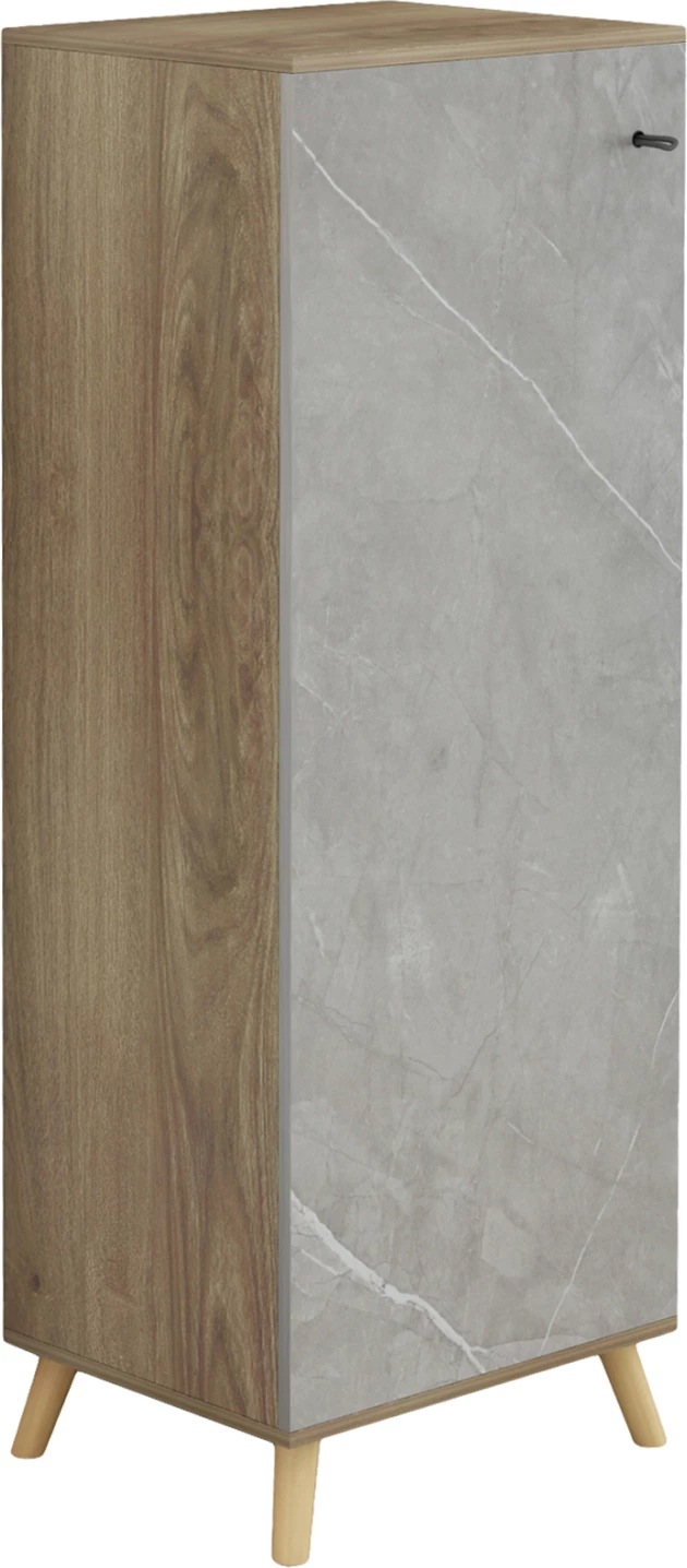 Dollap këpucësh ALVARO FH8954.11 melaminë, teksturë guri, 50x38x135 cm