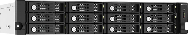 Kasë QNAP TL-R1220SEP-RP, 12 vende, rackmount 2U, SAS/SATA, e zezë/gri