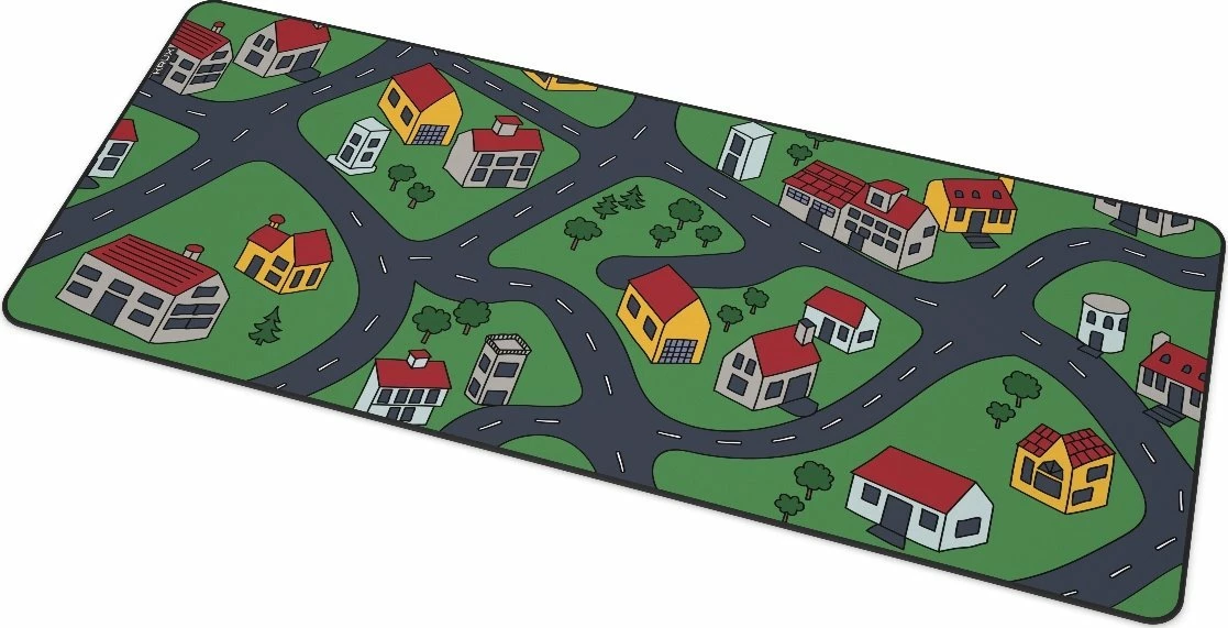 Mauspad Krux Space City KRXG001 XXL 97x40cm 3mm, shumëngjyrësh