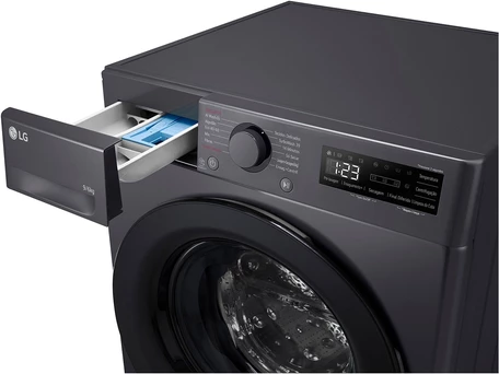 Lavatriçe me tharëse LG F4DR509SBM 6 kg 1360 RPM e zezë