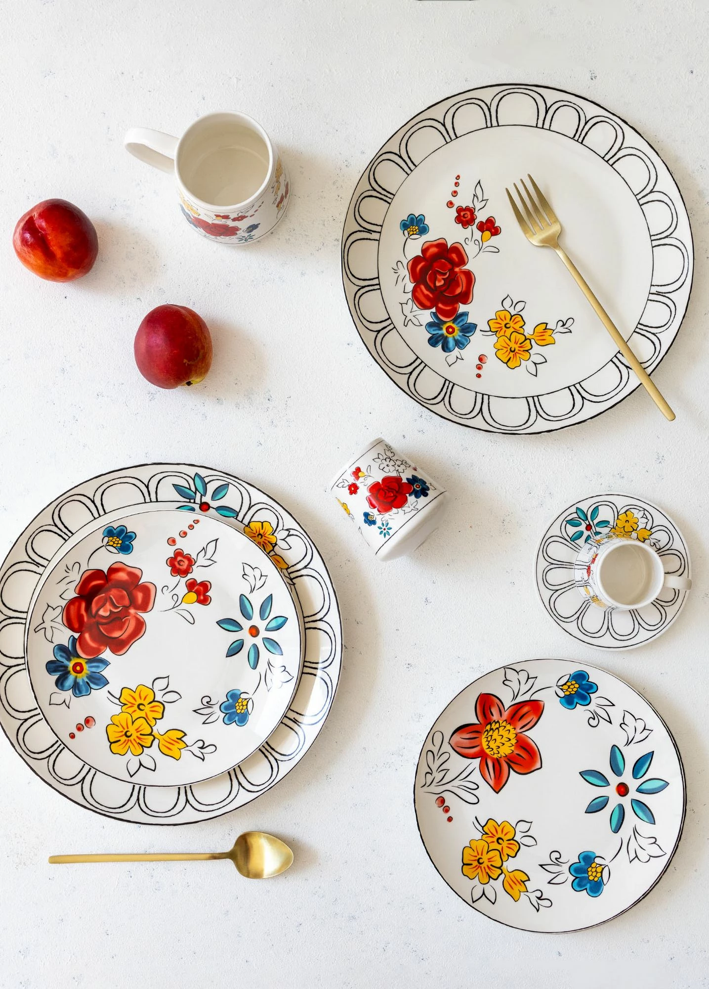 Set pjatash për ëmbëlsira (6 copë), Hermia, DNR0053