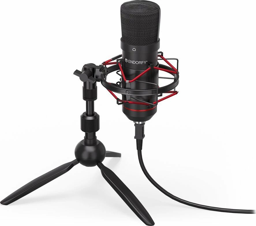 Mikrofon Endorfy Solum T (EY1B002) USB, kardioid, me tripod, i zi