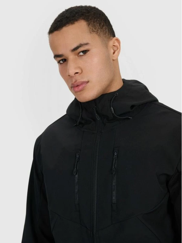 Jakne softshell për meshkuj 4F, e zezë [Madhësia: XL]