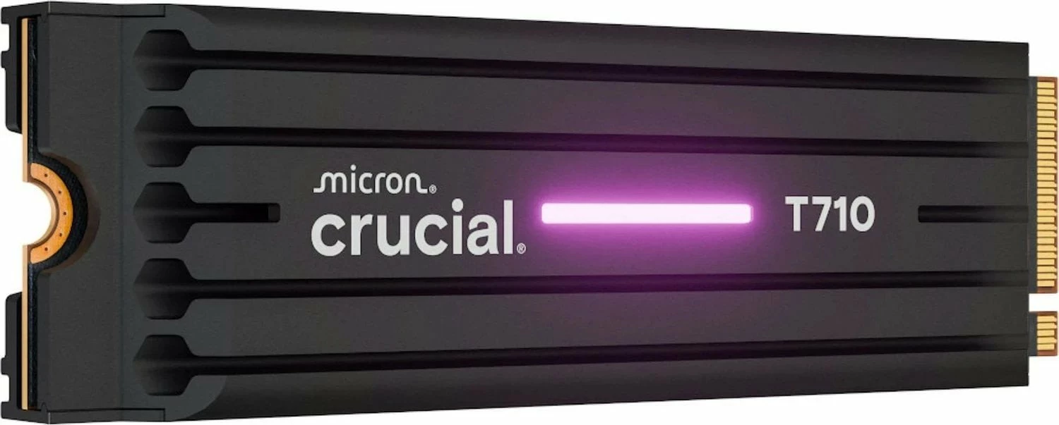 SSD NVMe Crucial T710 CT4000T710SSD5 4TB M.2 2280 PCIe Gen5 x4 me heatsink