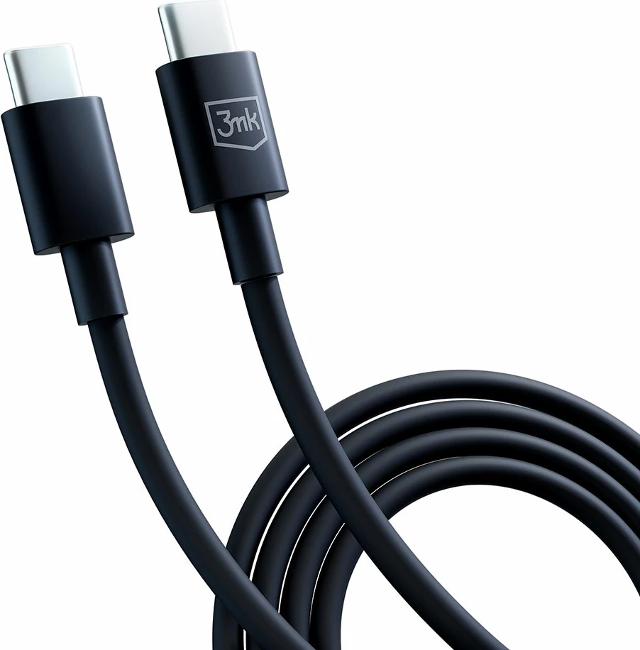 Kabllo USB-C në USB-C 3mk Hyper Cable, 1.2m, 100W, e zezë