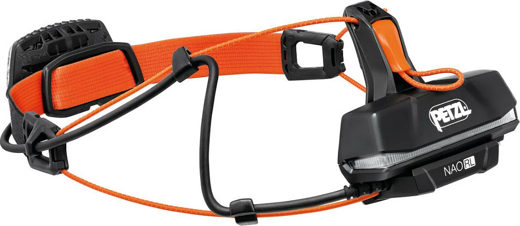 Llambë koke Petzl NAO RL, 1500 lm, bateri 3200 mAh, USB-C, IPX4, zi/portokalli