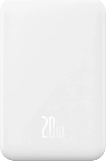 Powerbank Baseus P10022107223-00, 5000mAh, USB-C 20W, i bardhë