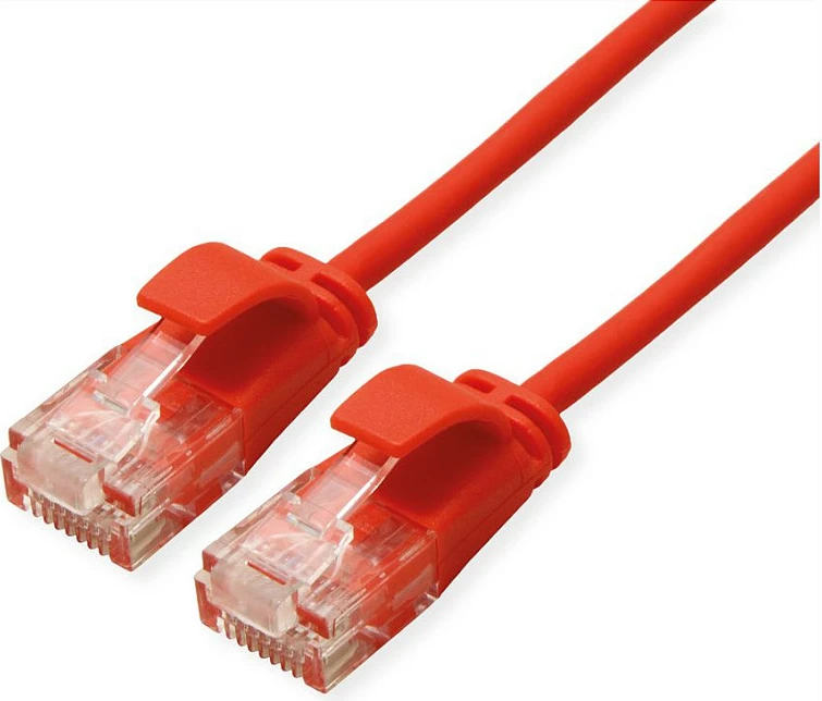 Kabllo rrjeti ROLINE GREEN 21.44.3917, Cat6a, 5m, RJ-45, 10Gbps, e kuqe