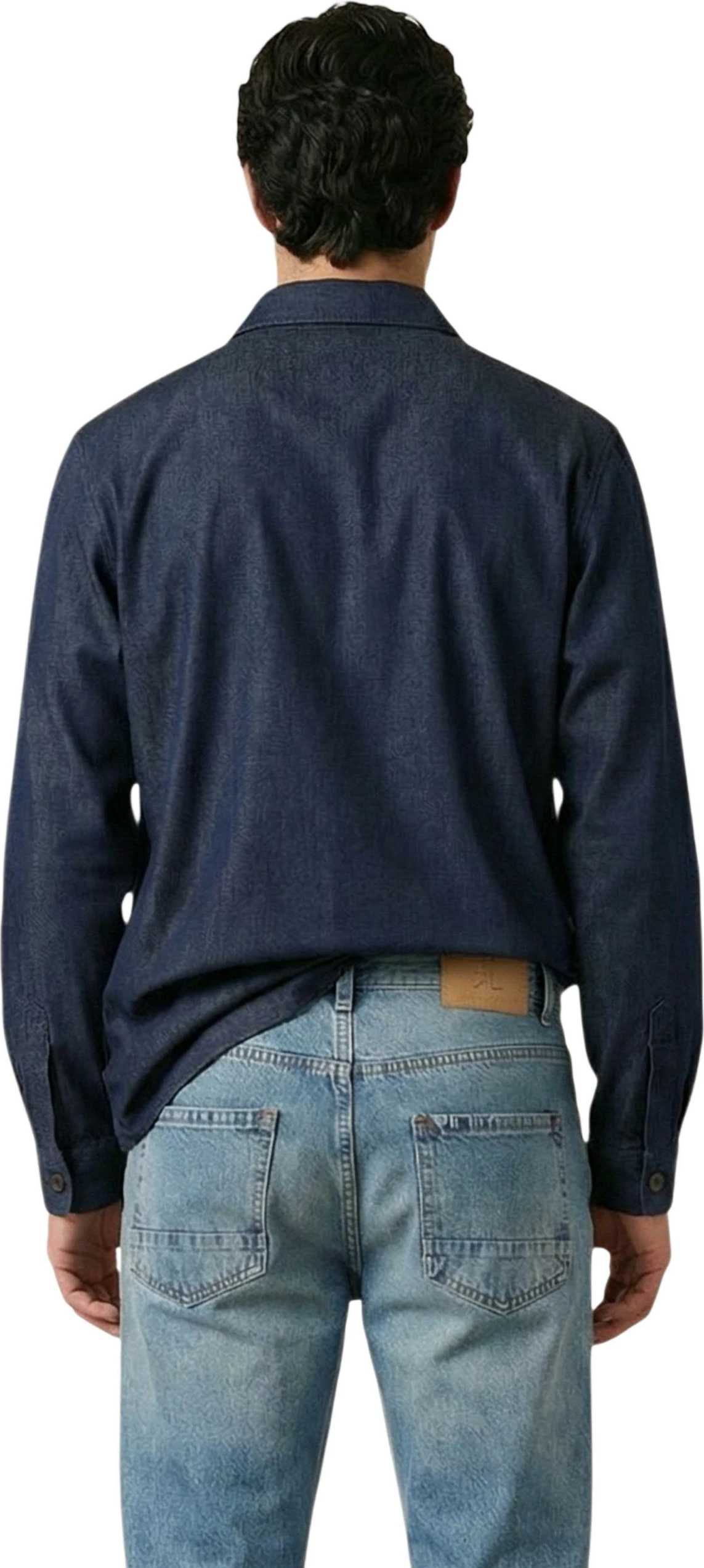 Overshirt këmishë për meshkuj Gianni Lupo GN21822, denim [Madhësia: L]