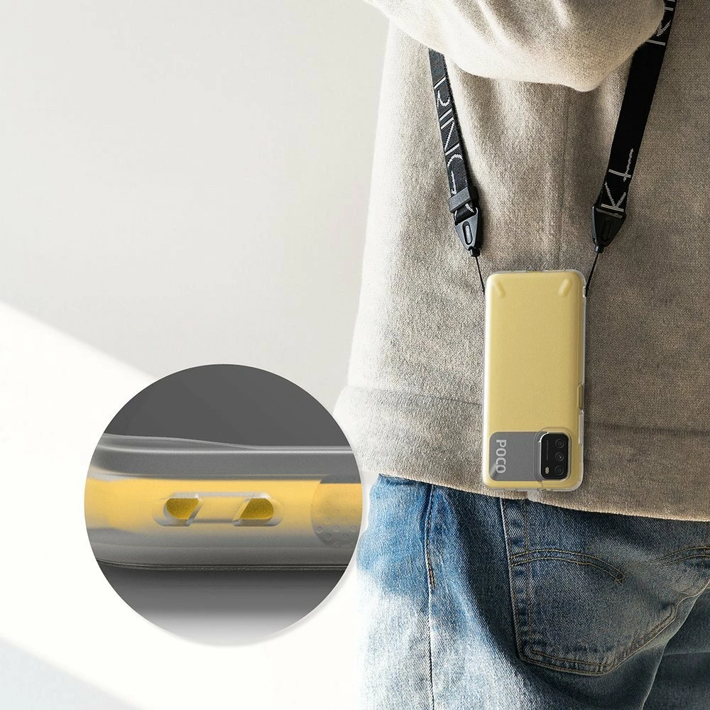 Mbështjellës Ringke Onyx për Xiaomi Poco M3, Transparent