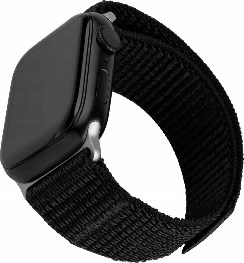 Rrip sportiv Fixed Nylon Sporty Strap për Apple Watch Ultra 49mm, 160-210 mm, FIXNST2-1029-BK, i zi