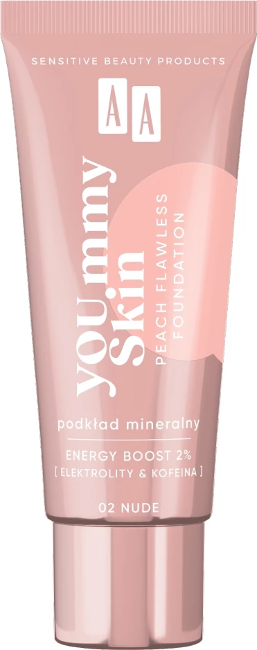 Fondatinë AA YOU.mmy Skin Peach Flawless Mineral Foundation 02 Nude 30ml