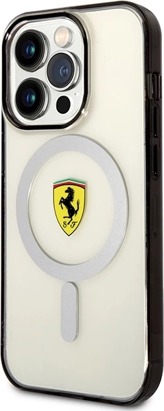 Mbështjellës Ferrari FEHMP14LURKT për iPhone 14 Pro 6.1", MagSafe, Transparent