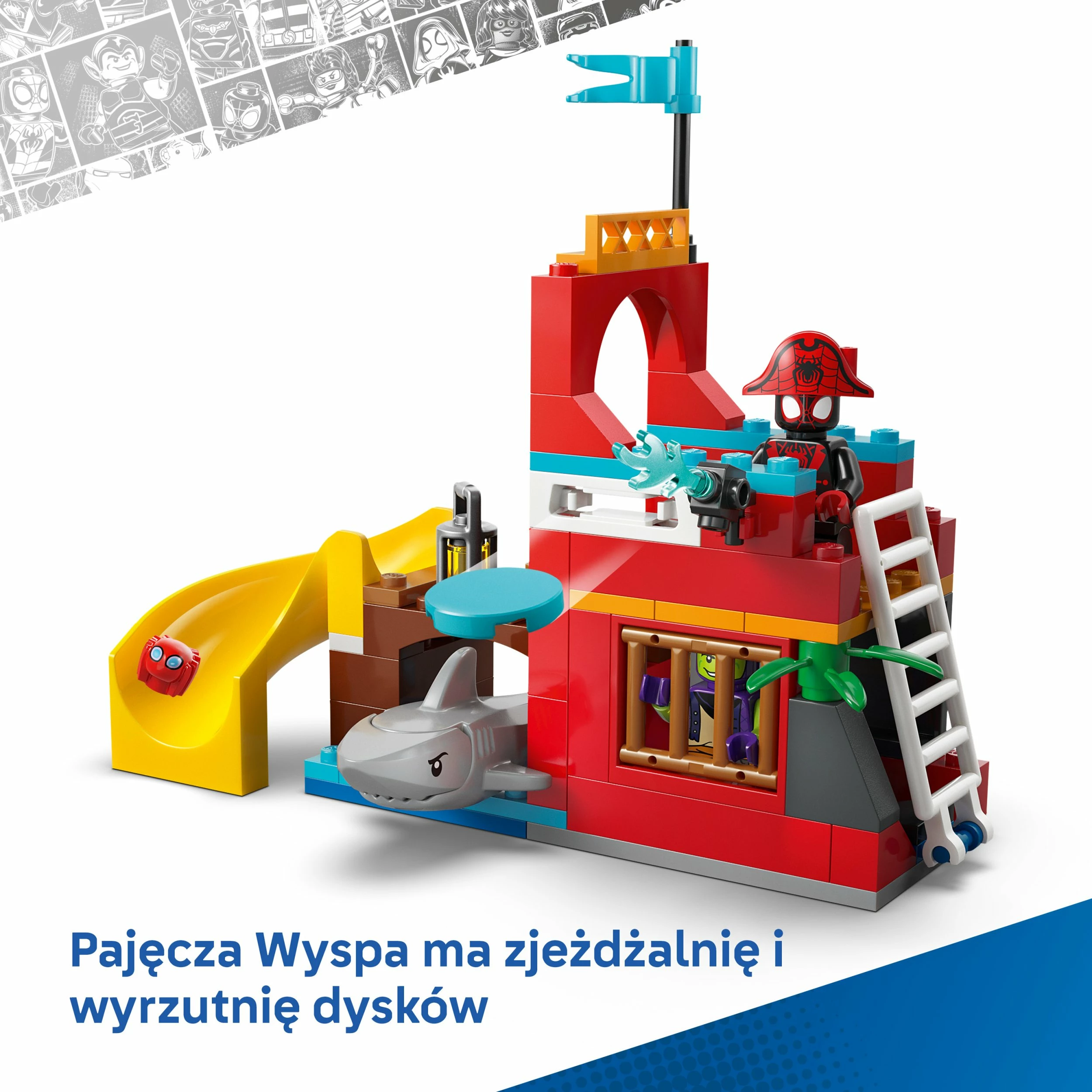 Set ndërtimi LEGO Marvel Team Spidey Pirate Ship 11208, 201 copë, 4+
