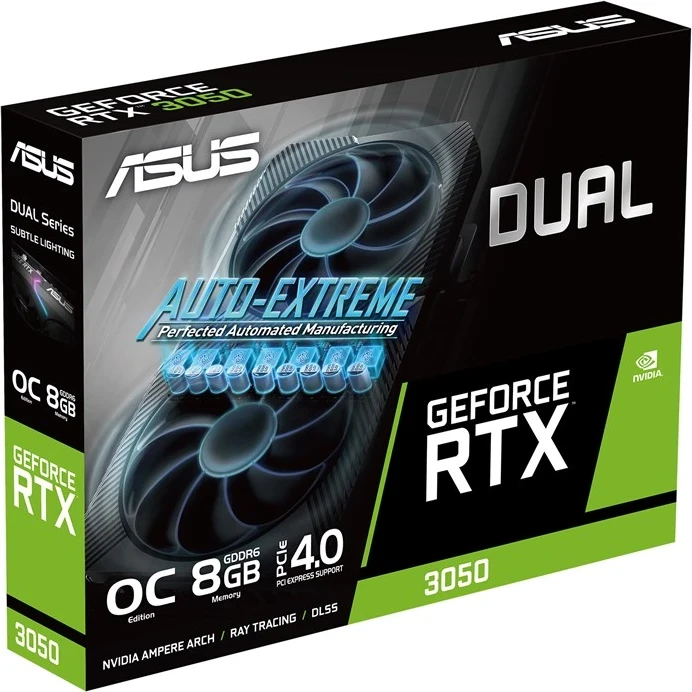 Kartë grafike ASUS Dual -RTX3050-O8G-V2 NVIDIA GeForce RTX 3050 8 GB GDDR6