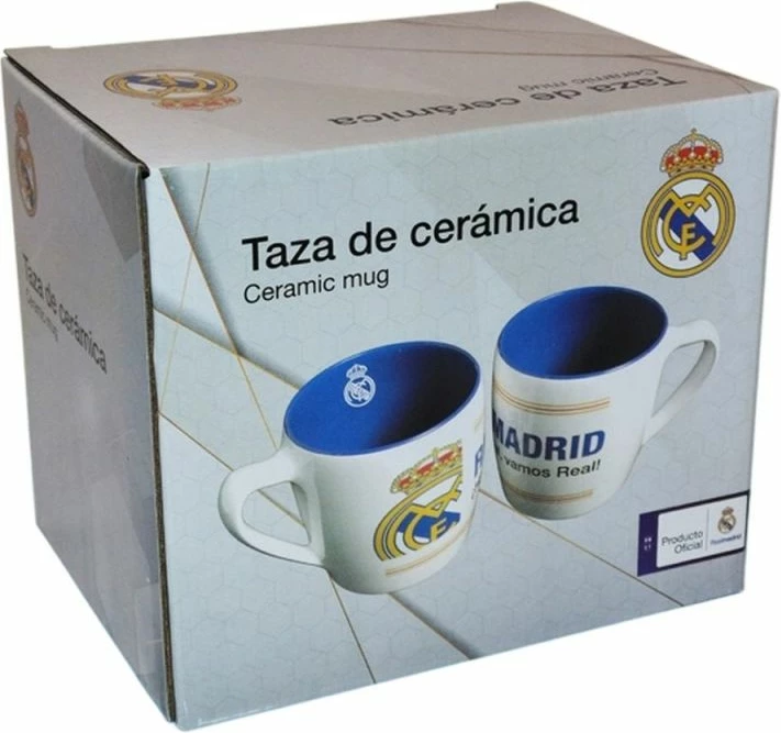 Filxhan qeramike Real Madrid MG92-05RM, shumëngjyrësh, në kuti